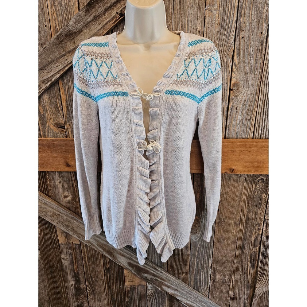 Justice girls Christmas winter sweater cardigan sz 2XL (18)